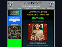 Tablet Screenshot of cuginieventi.com